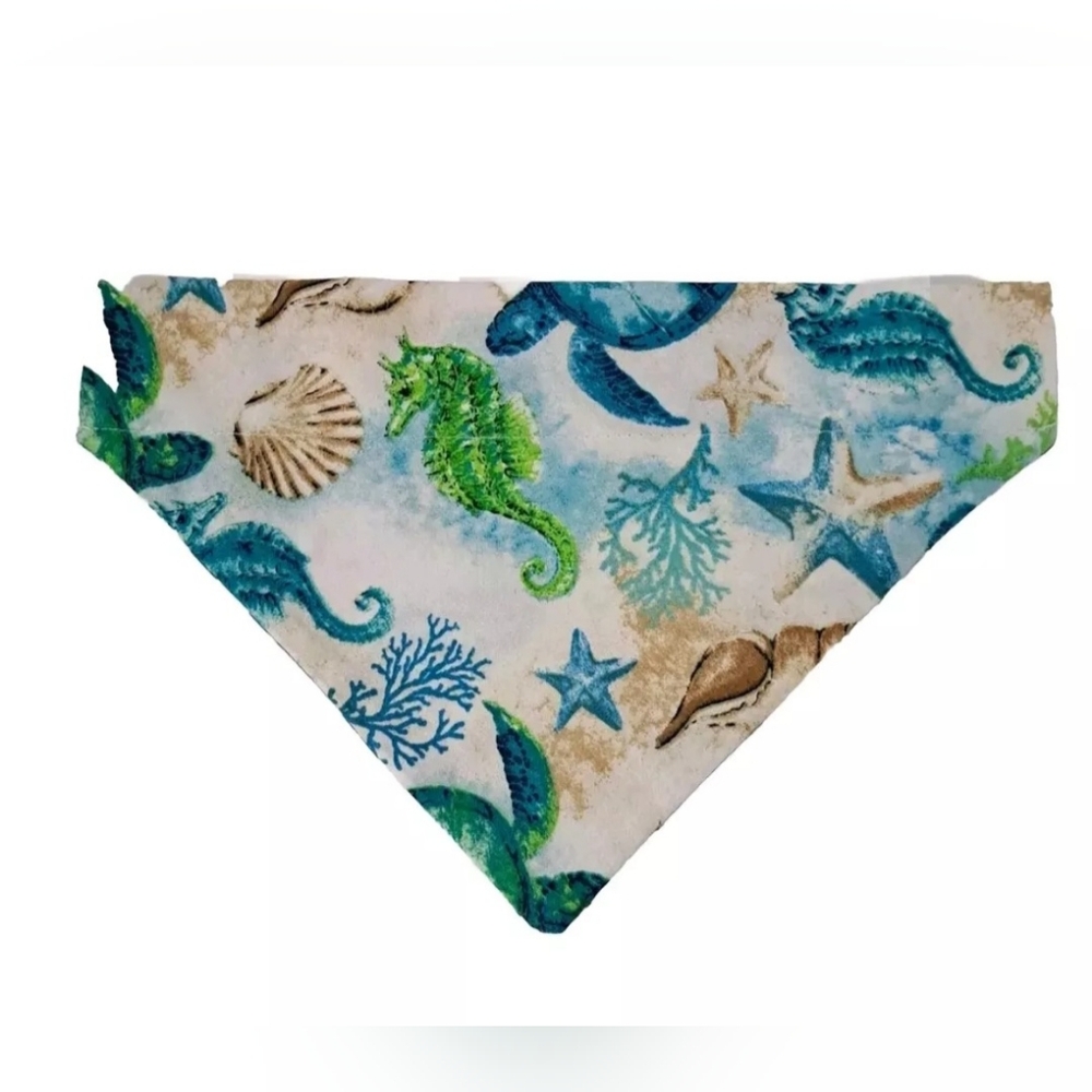 Tropical Dog Bandana Medium Neck 15"-16" & Collar/Buckle up to 1"